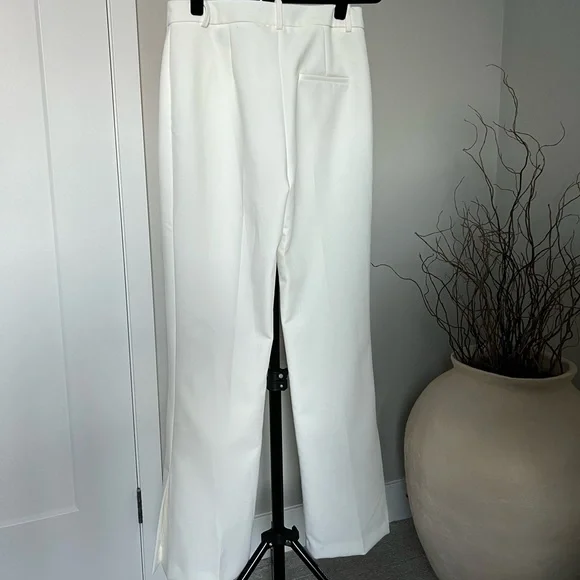 NWT ZARA White High Waist Pants - Picture 5 of 8
